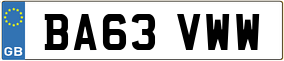 Trailer License Plate